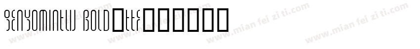 genyomintw bold-ttf字体转换